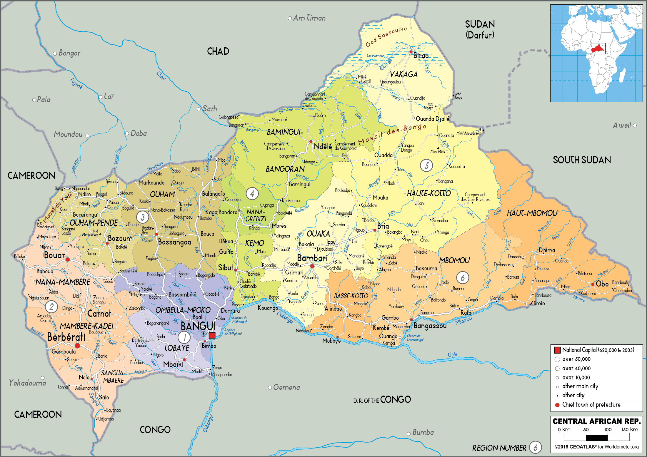 Région Centrafrique